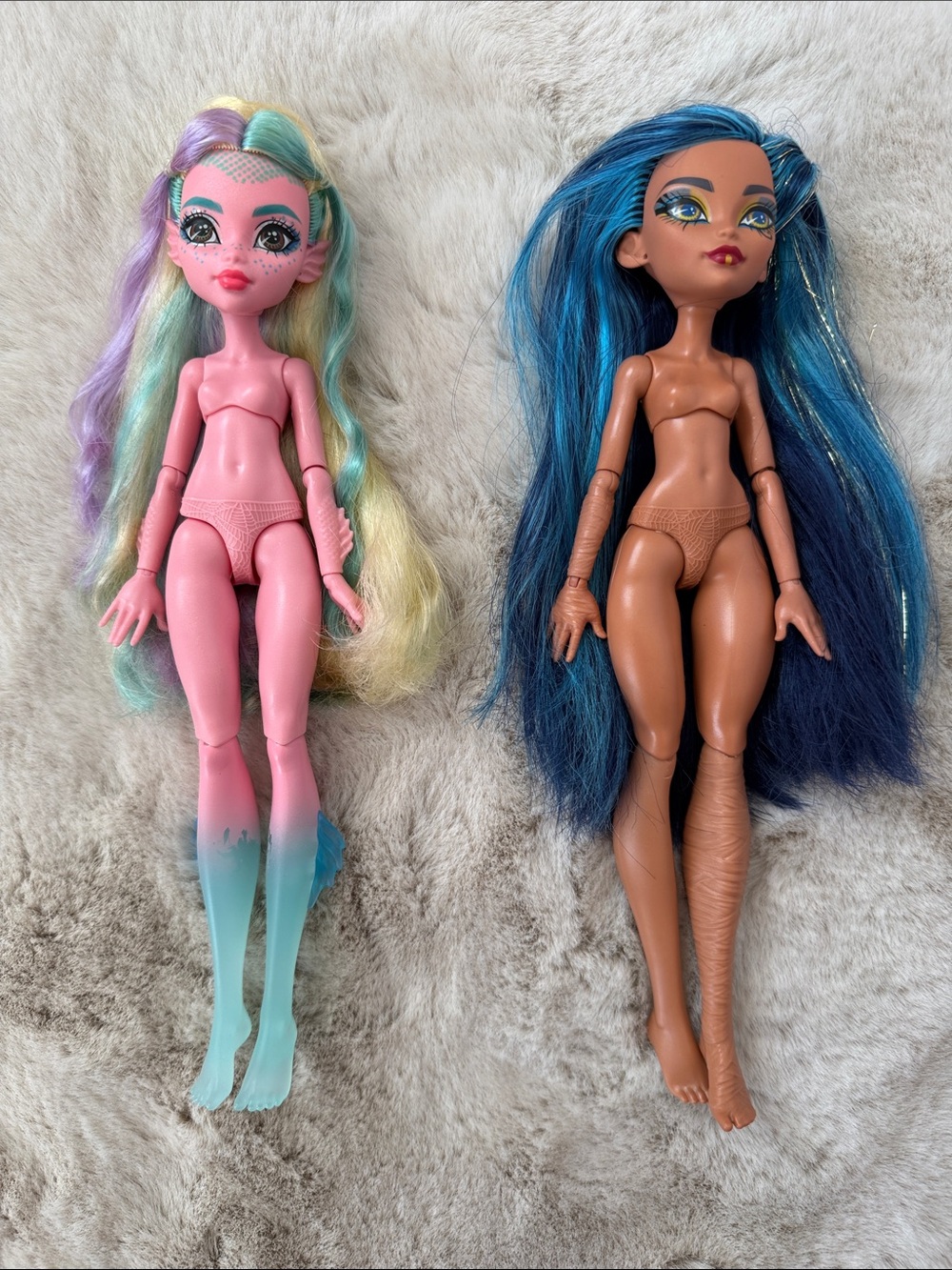Monster High Lot- G3 Lagoona Blue and Cleo DeNile Nude